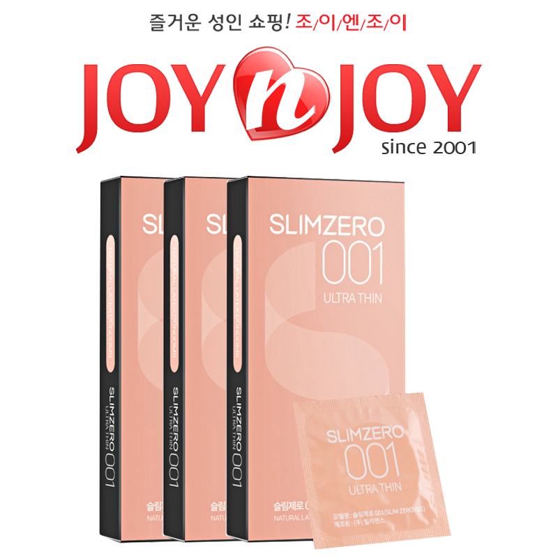 조이엔조이에서 제조하는 초박형 콘돔 슬림제로001 입니다.